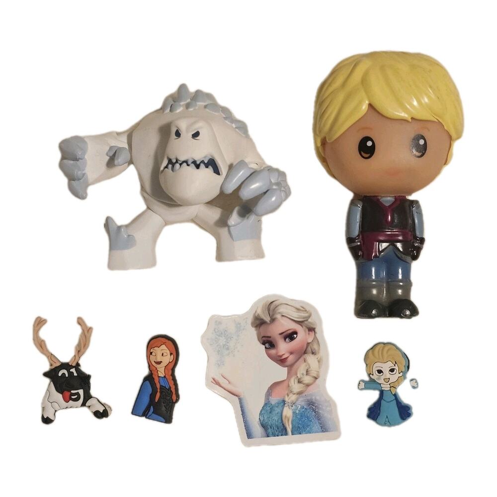 Frozen Figures Characters Shoe Charms Kristoff Marshmallow Elsa Anna Sven Disney